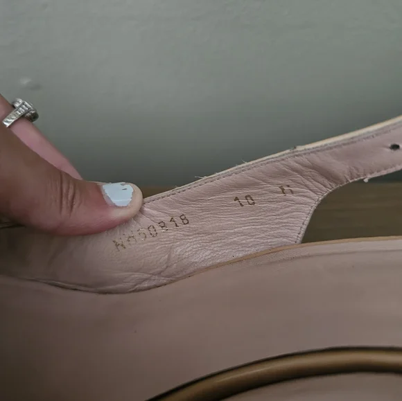 Stuart Weitzman Patent Leather Slingback Woven Wedge Platform Wedges - Picture 14 of 16